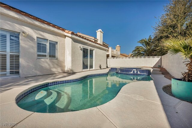 view of pool with a patio area