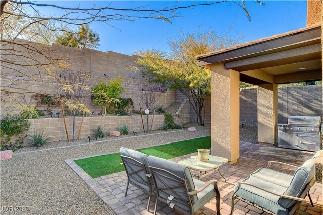 view of patio / terrace featuring area for grilling