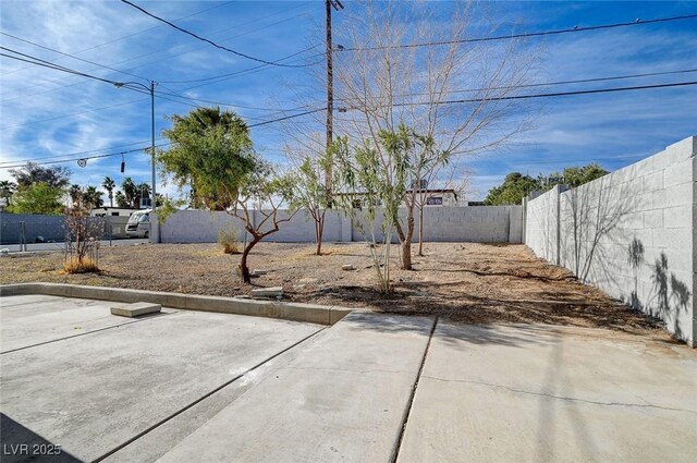 view of yard featuring a patio