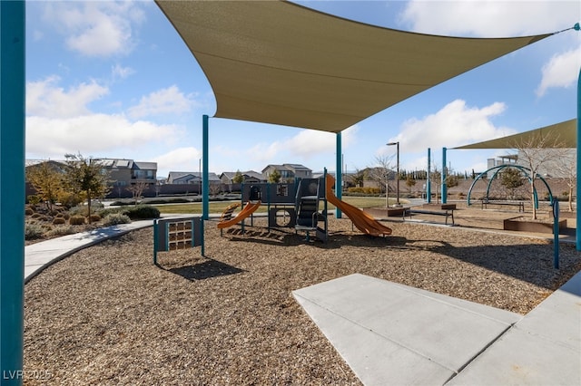 view of jungle gym