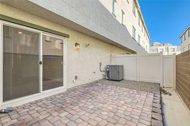 view of patio / terrace with central AC