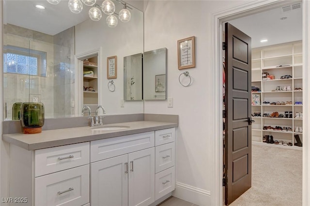 bathroom with vanity