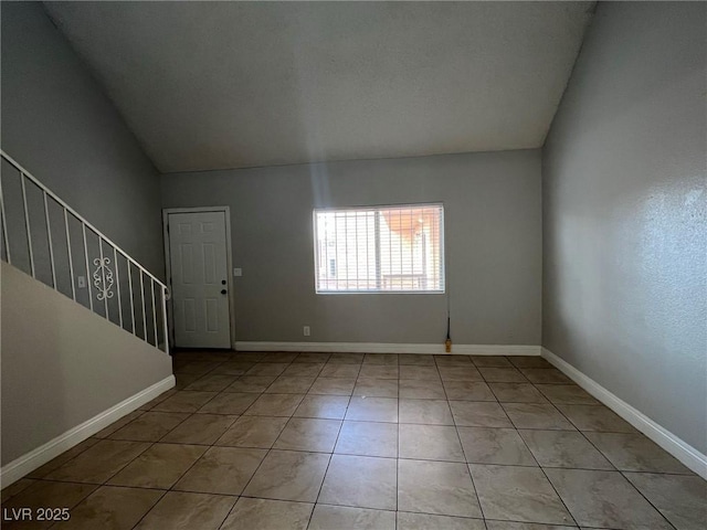 view of tiled spare room