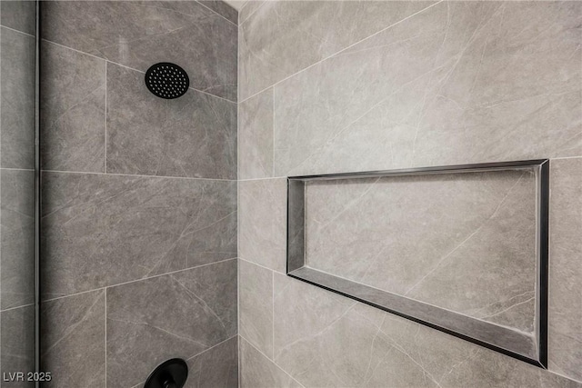 room details with tiled shower