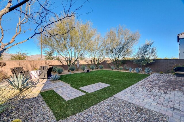 view of yard featuring a patio