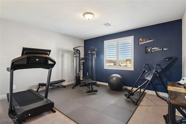 view of workout room