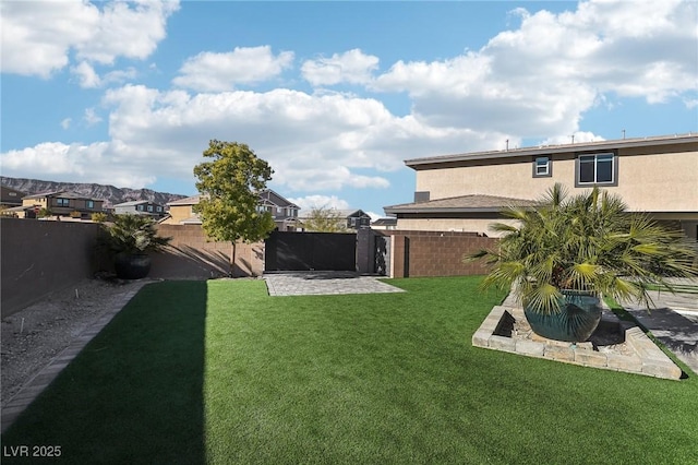 view of yard with a patio