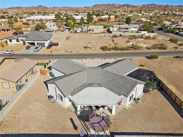 aerial view featuring a mountain view