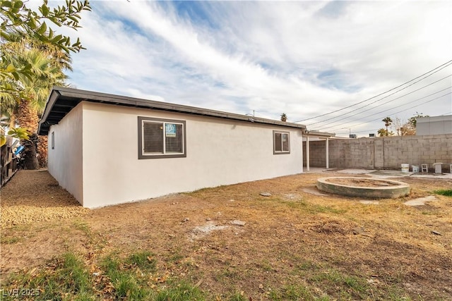 view of rear view of property