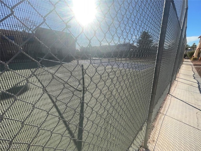 view of tennis court