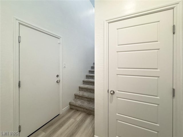 interior space featuring hardwood / wood-style flooring