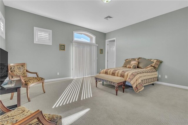 bedroom with carpet flooring