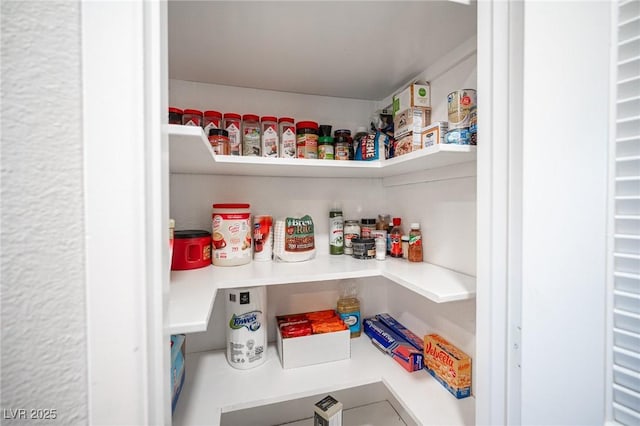 view of pantry