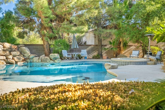 view of pool with a patio