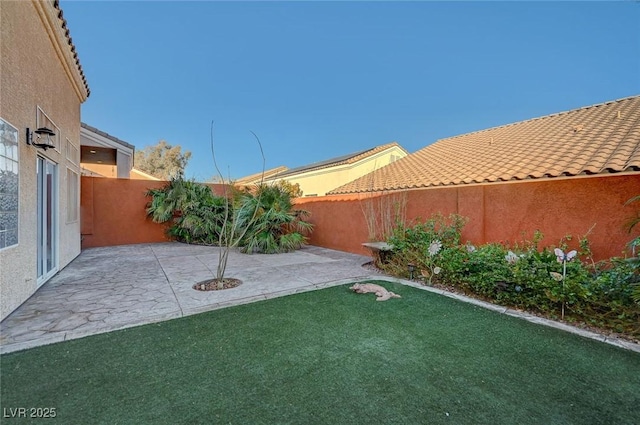 view of yard featuring a patio