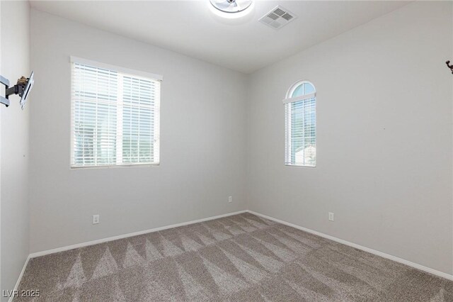 view of carpeted empty room