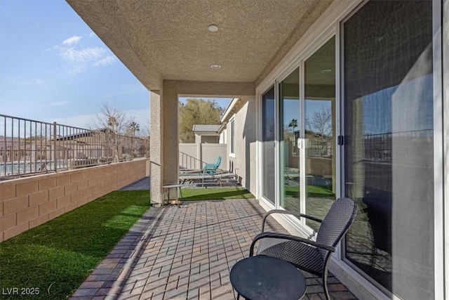 view of patio / terrace featuring a fenced backyard