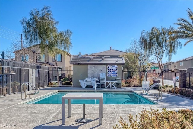 view of pool with a patio