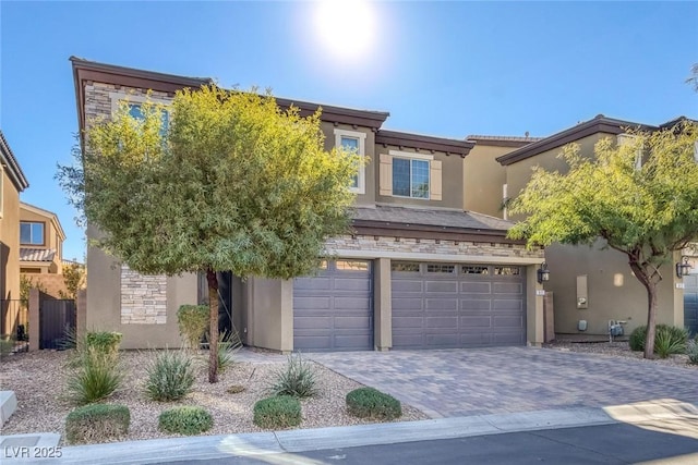 view of front of home featuring a garage