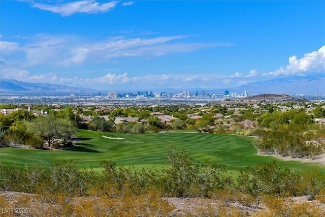 view of property's community featuring a mountain view