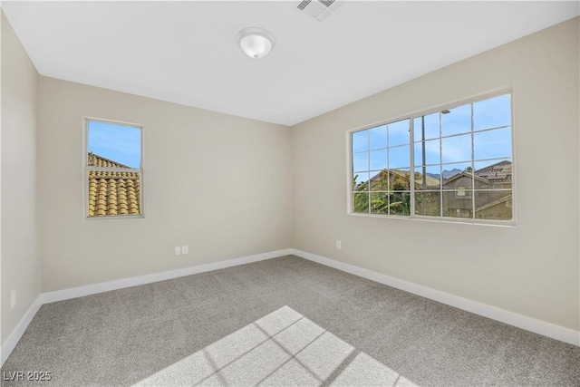 view of carpeted empty room