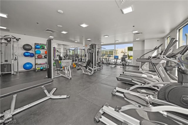 view of exercise room