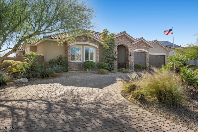 view of front of home featuring a garage