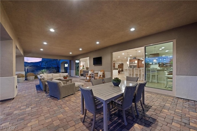 view of patio / terrace featuring outdoor lounge area