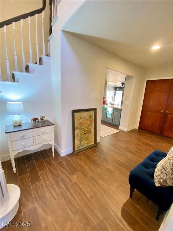 interior space featuring hardwood / wood-style floors