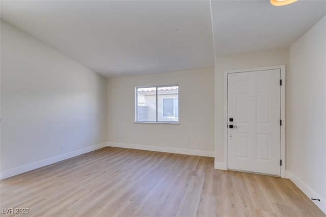 entrance foyer with light hardwood / wood-style floors