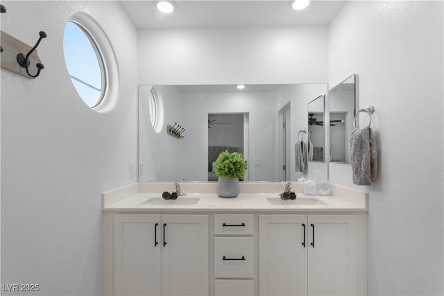 bathroom with vanity