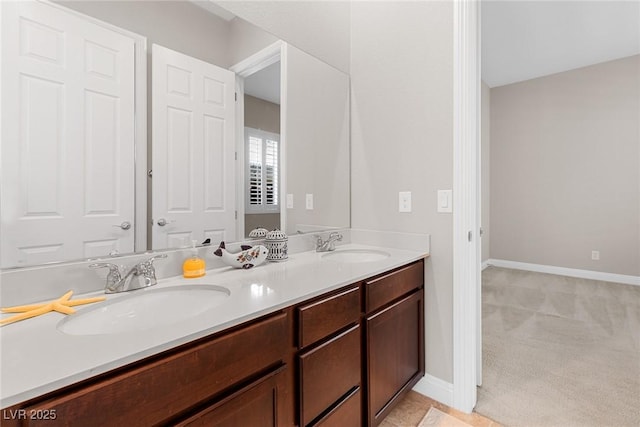 bathroom featuring vanity