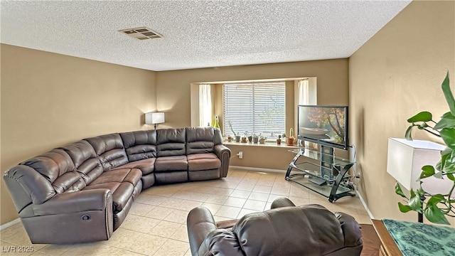 3350 Stacey Lyn Dr, Las Vegas, NV 89117 - living room with a textured ceiling and light tile patterned flooring