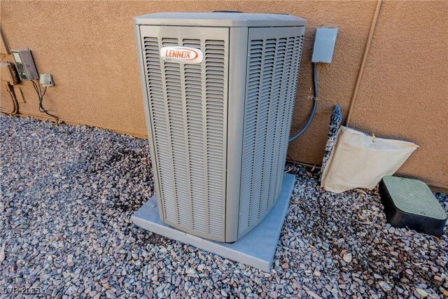 exterior details featuring cooling unit