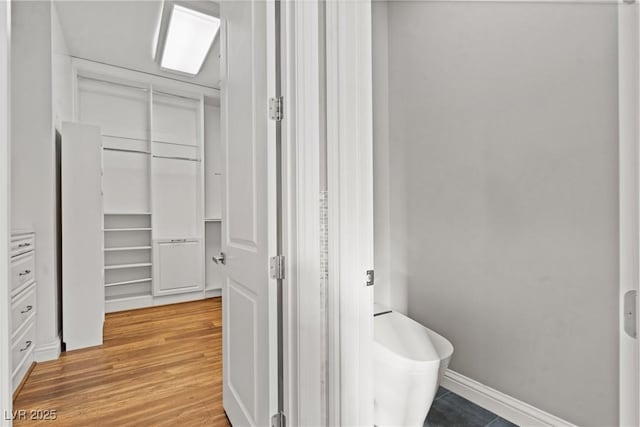 bathroom featuring hardwood / wood-style floors