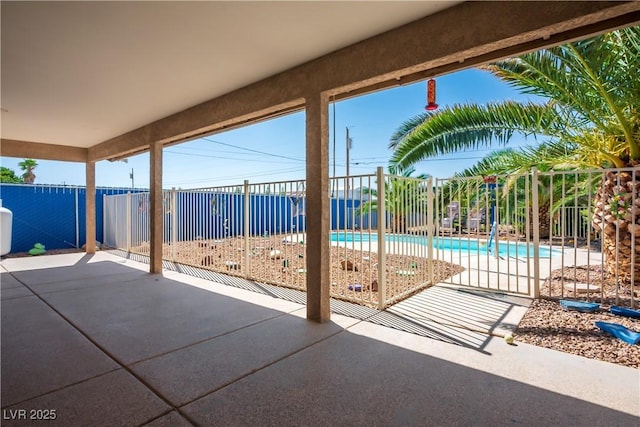 view of patio / terrace featuring a community pool