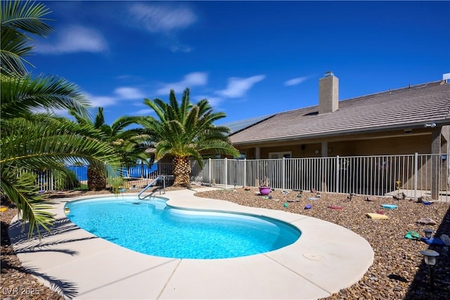 view of pool with a patio area