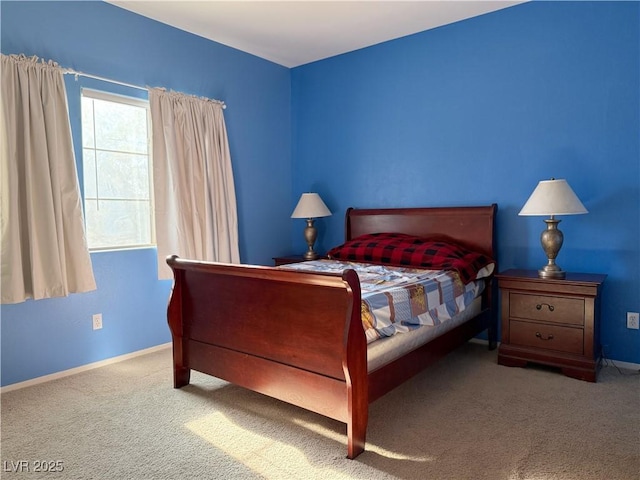 bedroom with carpet flooring