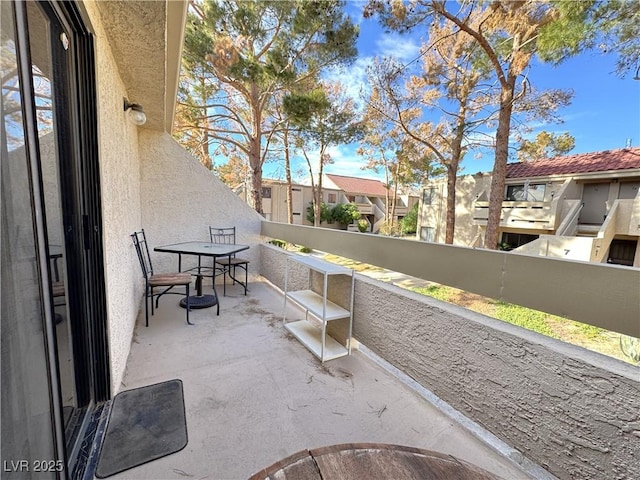 view of balcony