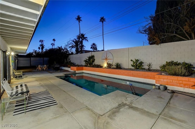 view of pool with a patio area