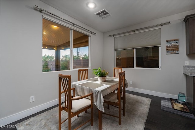 view of dining space