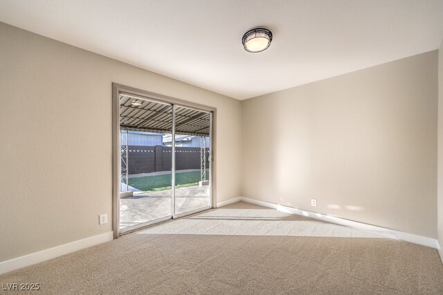 view of carpeted empty room