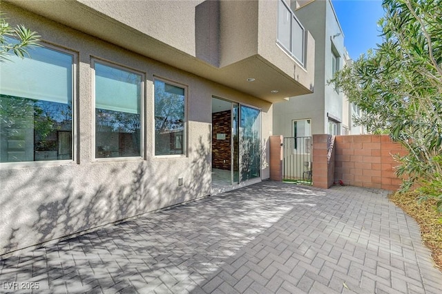 view of home's exterior featuring a patio