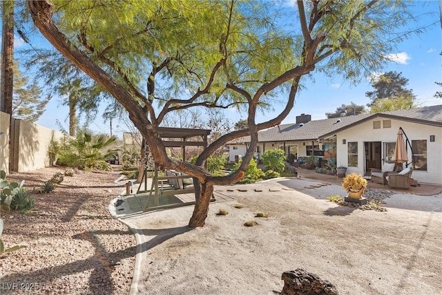 view of yard with a patio