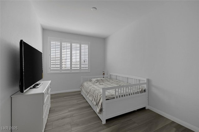 bedroom featuring light hardwood / wood-style flooring