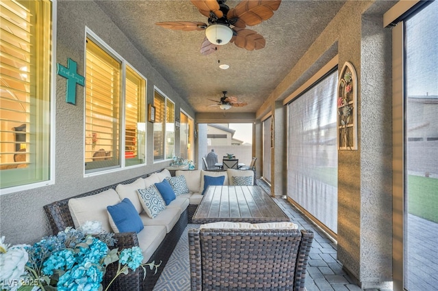 view of sunroom / solarium