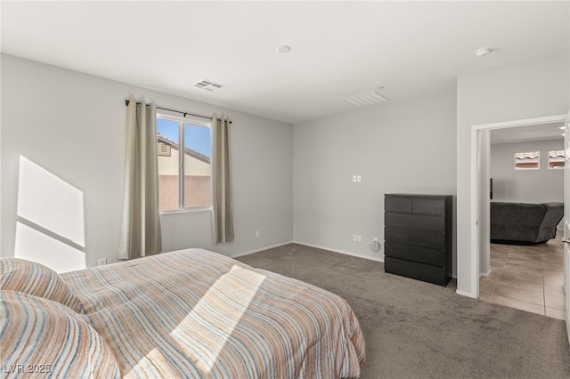 bedroom with carpet flooring