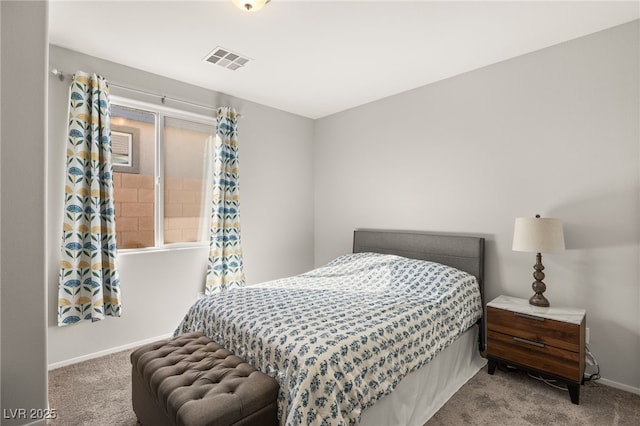 bedroom with carpet floors