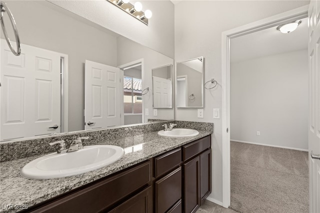 bathroom featuring vanity