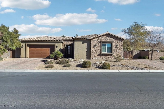 view of front of home featuring a garage